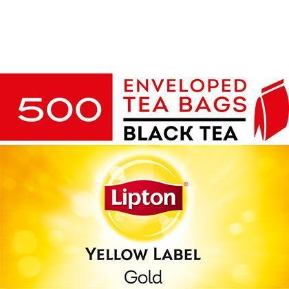 500 Lipton Tea Bags Yellow Label Gold