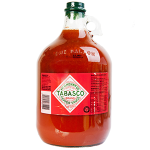4 X Tabasco Sauce Red Pepper 3.8L