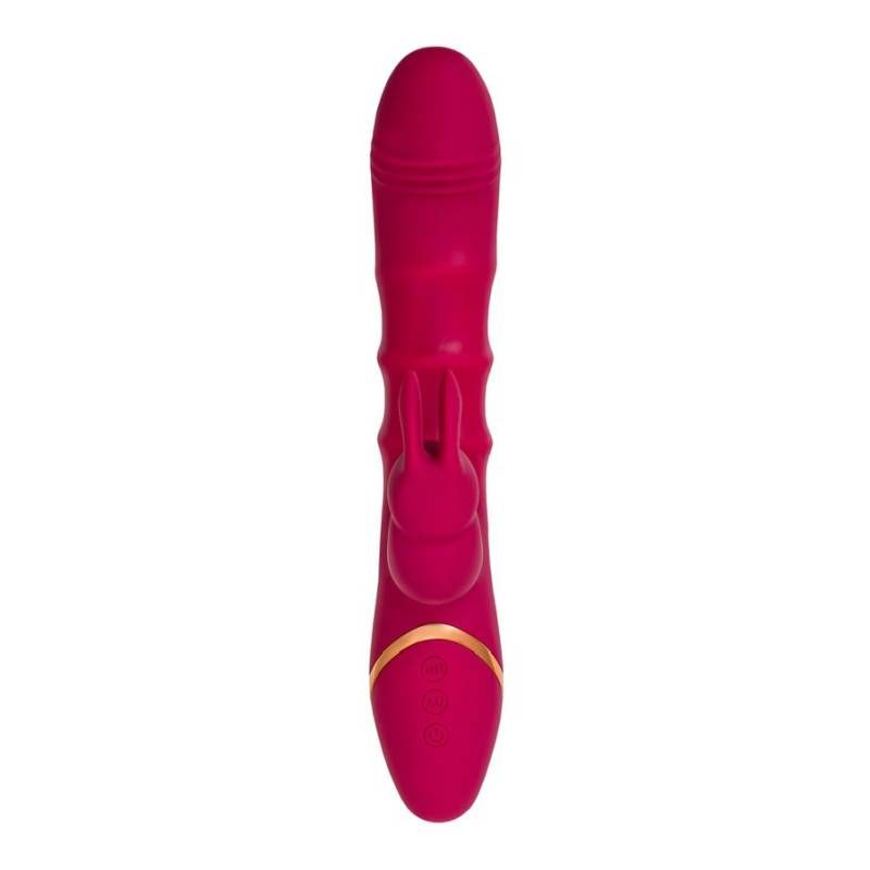 Jos Tenty Rabbit Vibrator With Moving Shaft Rings
