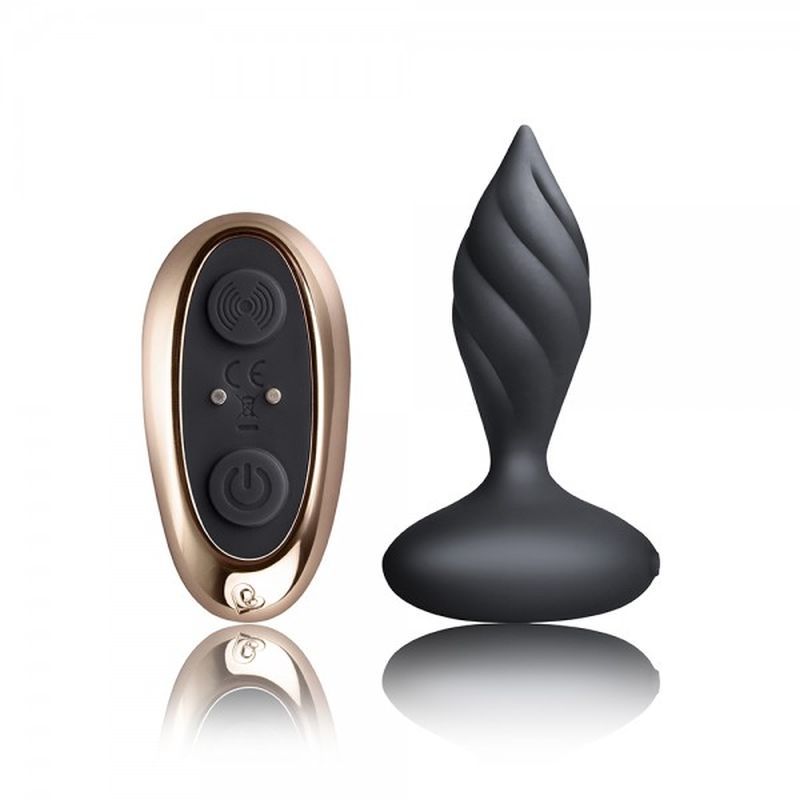 Rocks Off Petite Sensation Desire Butt Plug W Remote Black