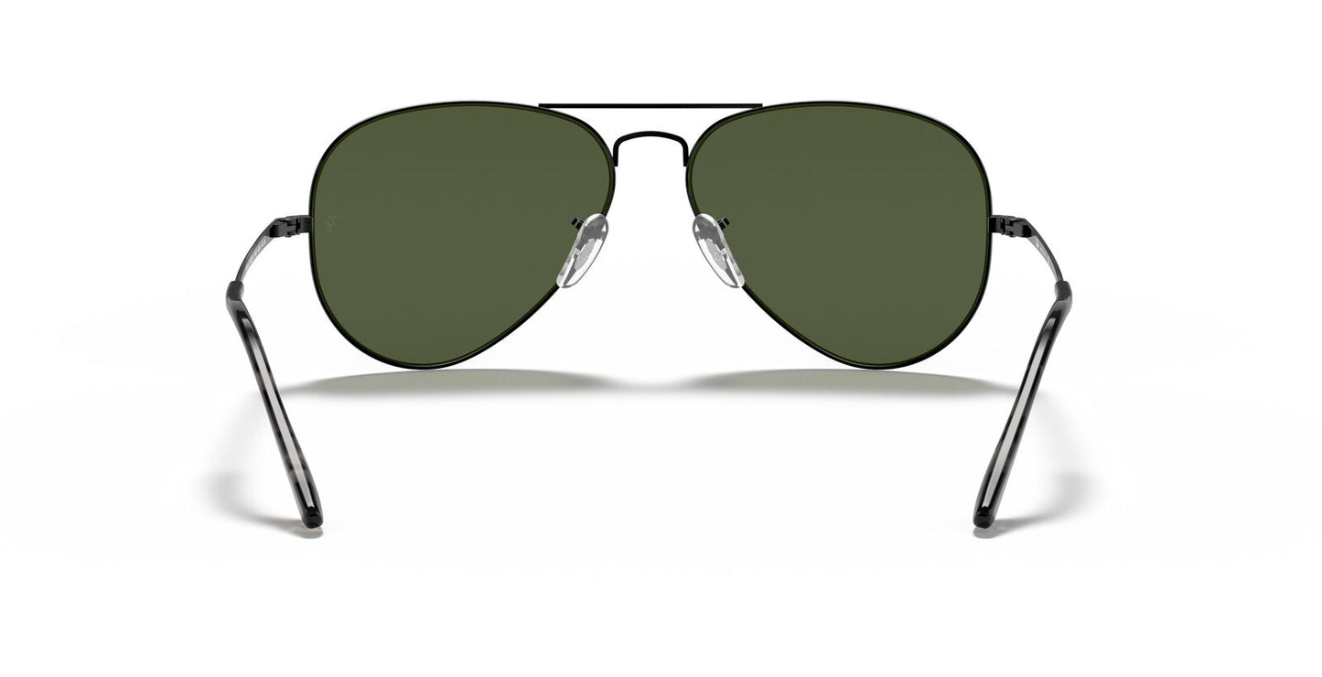 Aviator Metal II in Black and Green Sunglasses