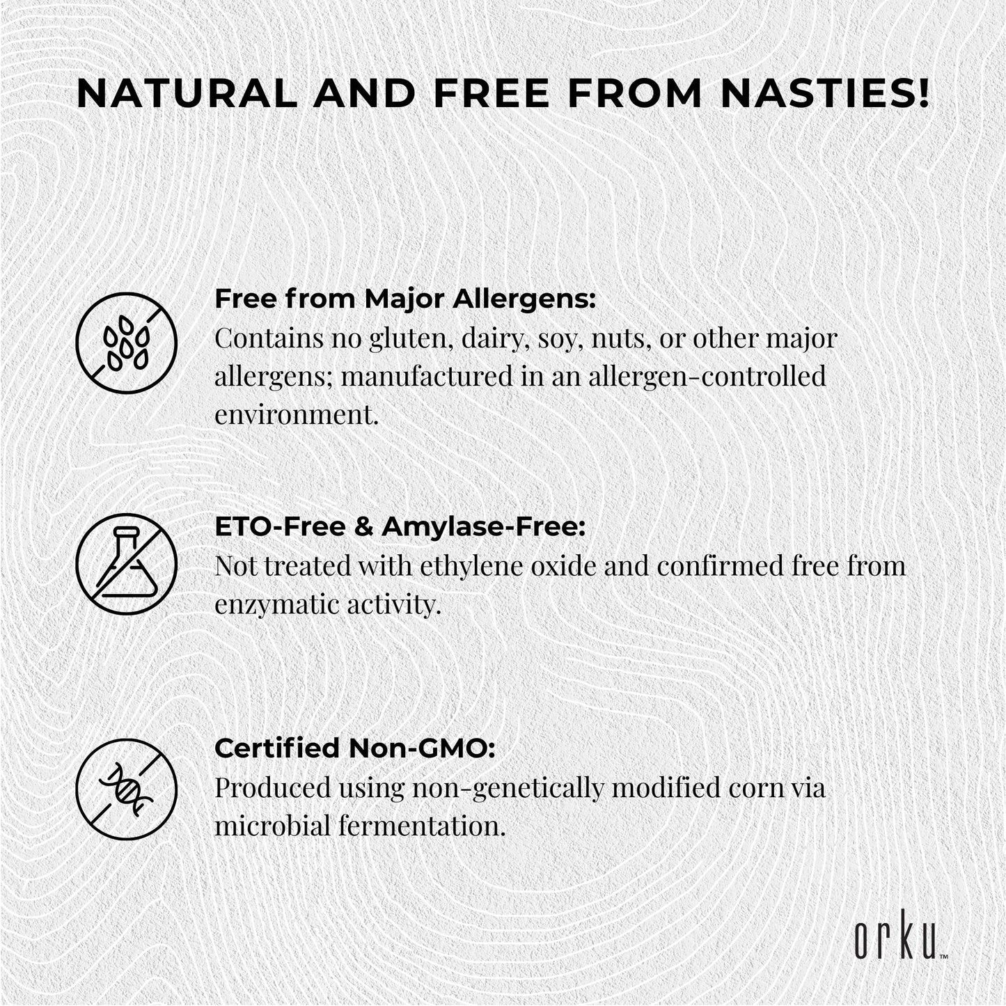 Orku 600g Xanthan Gum Thickener Pure Powder 200 Mesh FCC E415 Food Additive TUB