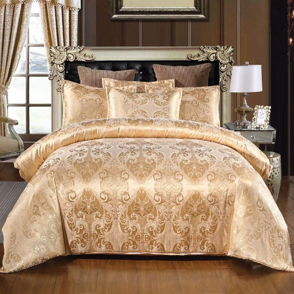 Dreamfields - Golden Royal Quilt Cover Set - (3pcs, Queen Size)