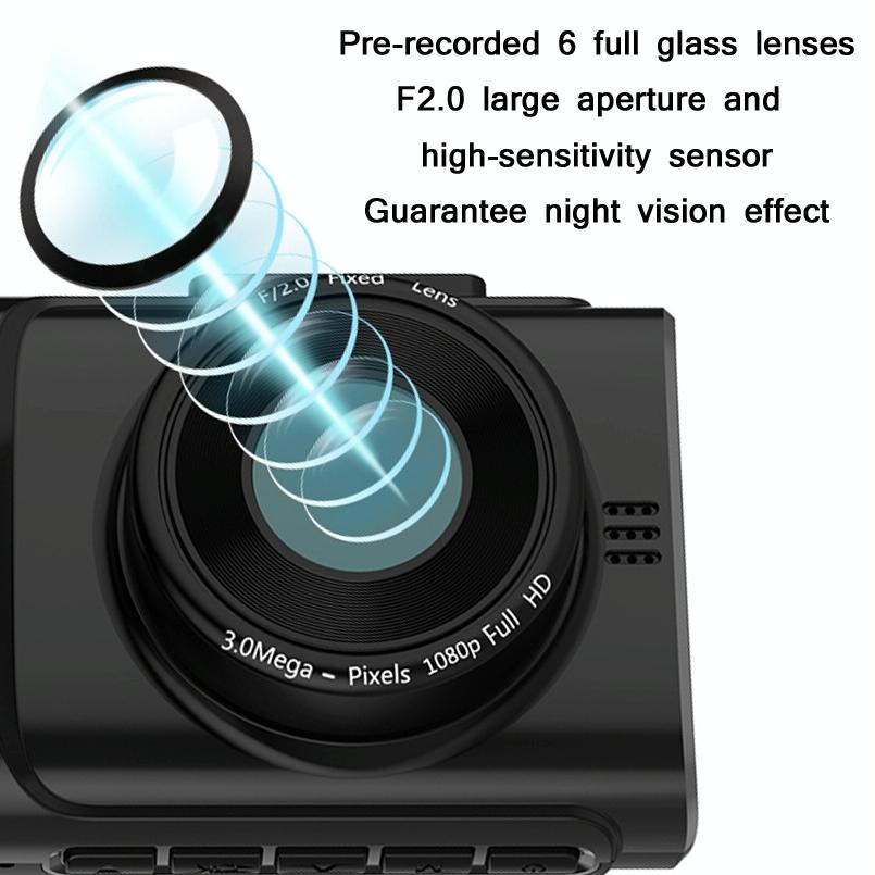 1080p In-car Night Vision Driving Recorder with Hidden Infrared