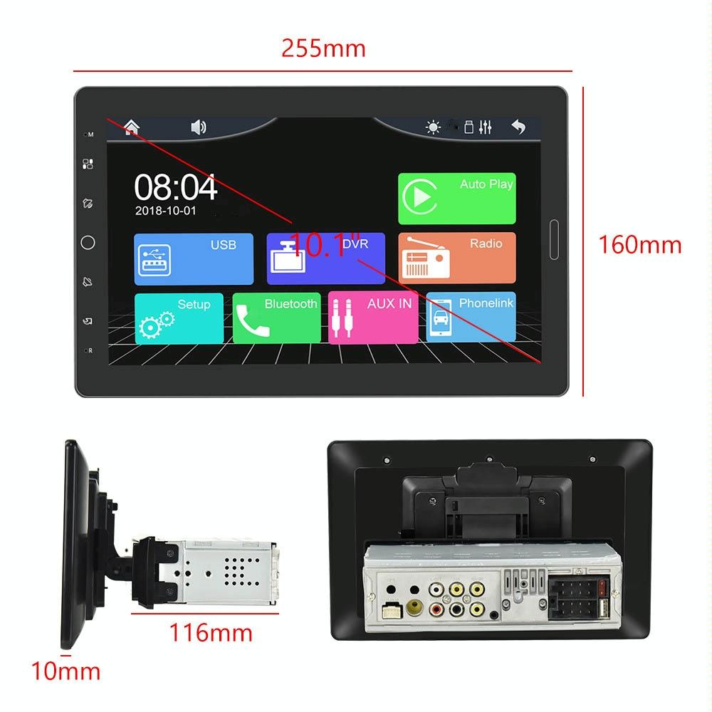10.1 Inch Full Screen Touch Hd Mp5 Carplay Player - Wired