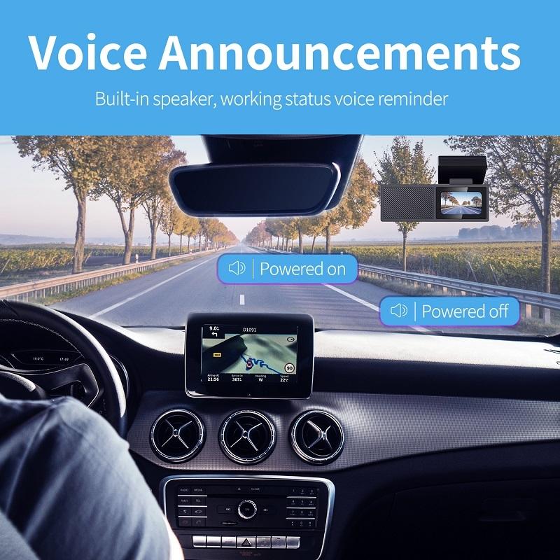 High Definition Car Wifi Dash Cam with Night Vision - 2k - Single Recording 2K