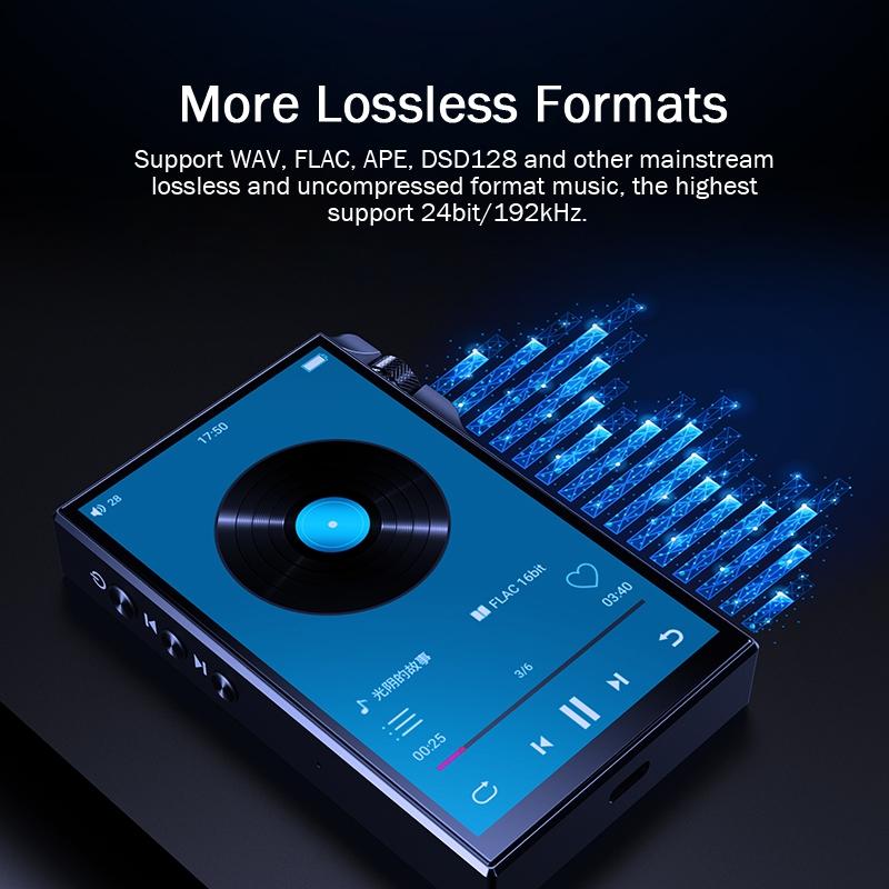 High Res 4.0 InchTouch Mp3 Player 16Gb Memory Black