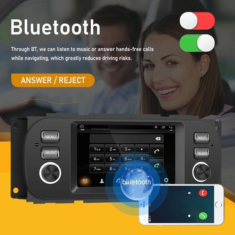 Carplay Android Navigation For Jeep Grand Cherokee 1999-2004 - Large Screen