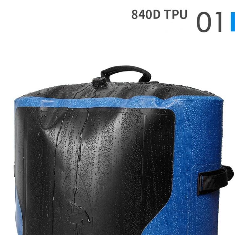 60L Waterproof Backpack For Swimming Diving Surfing Large Capacity Mountaineering Bag - Khaki