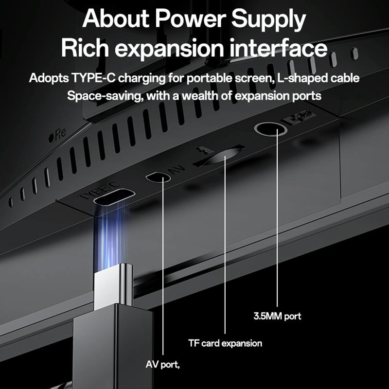 7 Inch Carplay Portable Car Video Navigation - Black