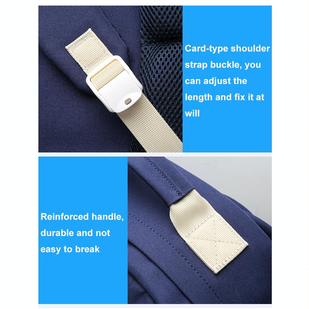 Lightweight Canvas Backpack - Compact and Durable - Deep Blue 2
