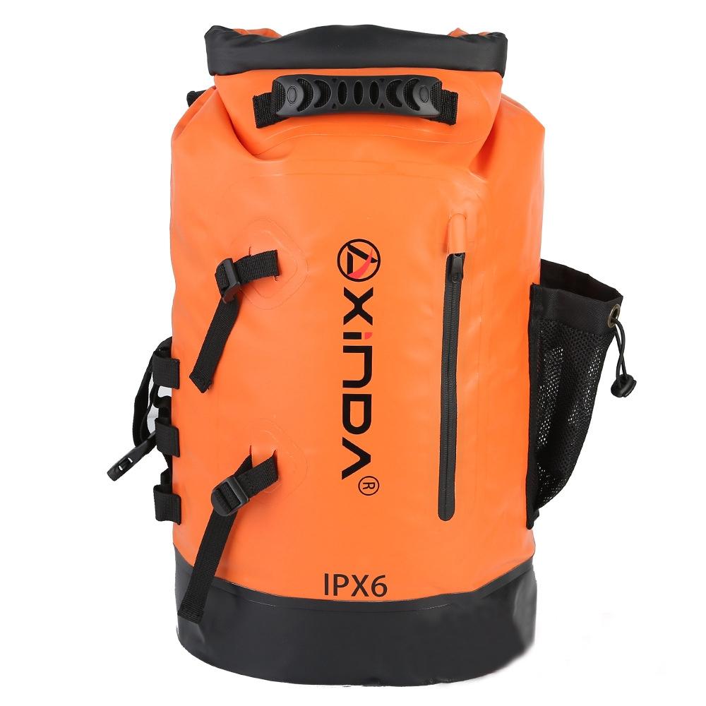 Waterproof Upstream Storage Shoulder Bag L For Mountaineering - Black
