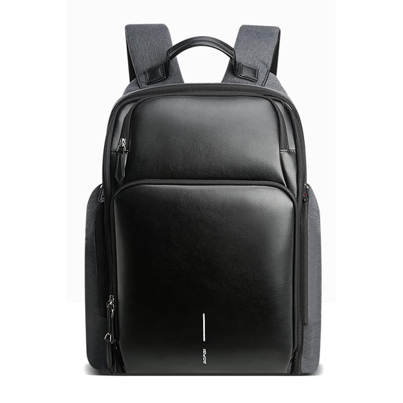 Waterproof Anti-Theft Usb Shoulder Bag - Large Capacity - Black