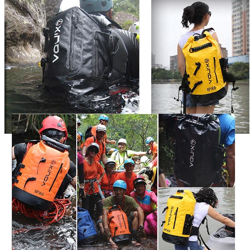 Waterproof Upstream Storage Shoulder Bag L For Mountaineering - Orange