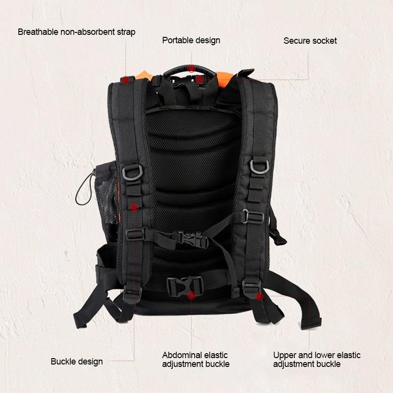 Waterproof Upstream Storage Shoulder Bag L For Mountaineering - Orange