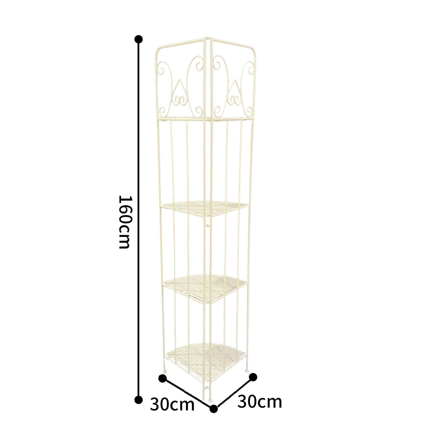 Bordeaux Corner Baker Stand 4-Shelf Unit 160cm