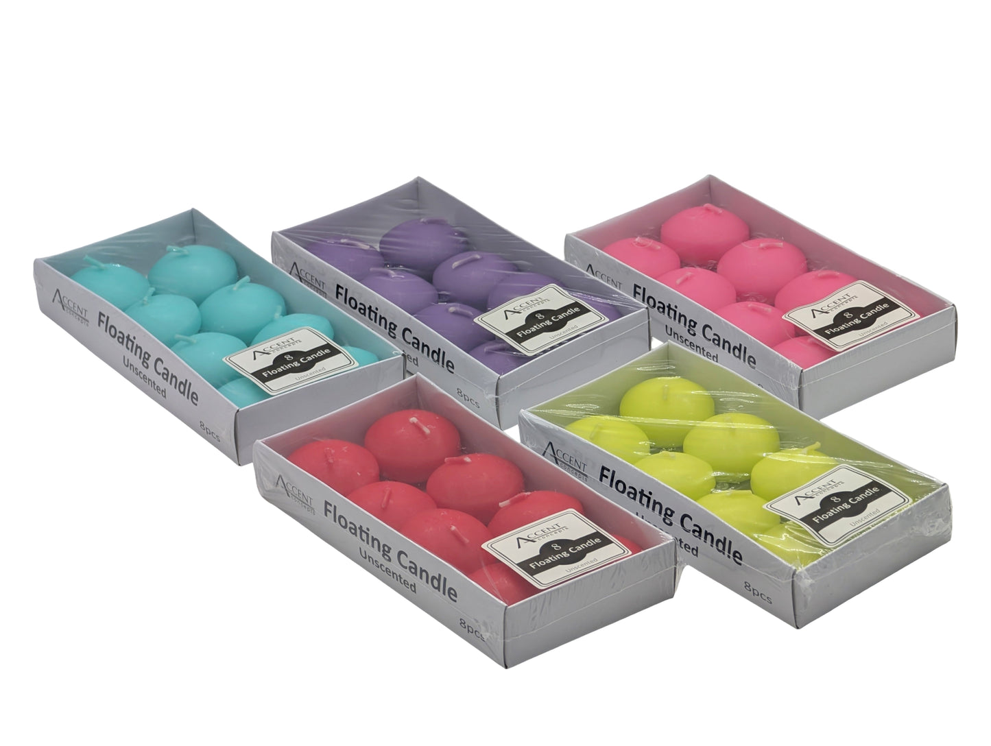 bulk 192 Floating Candle 5 Assort