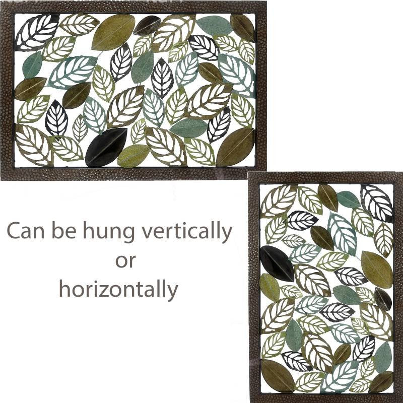 Xlarge Leaves Metal Wall Art 152x102cm