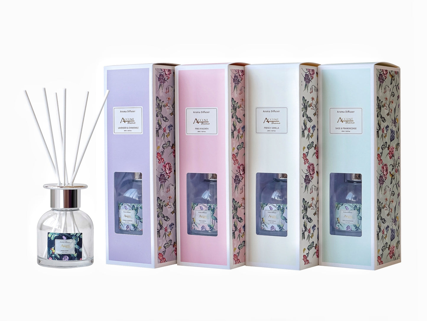 bulk 24 Jardin Floral Diffuser 100ml 4 Assort