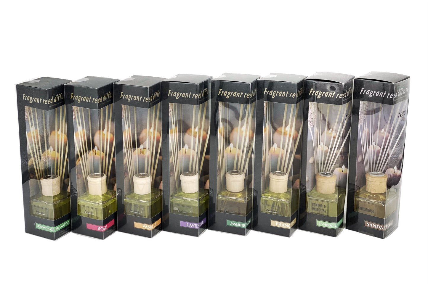 bulk 12 160ml Fragrant Oil Diffuser 12 Rattan Sticks Assortedfragrance