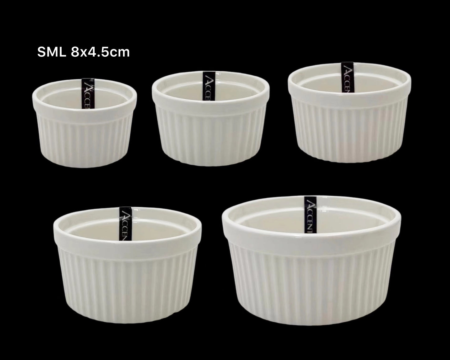 bulk 48 Small New Bone China Ramekln 8x4cm