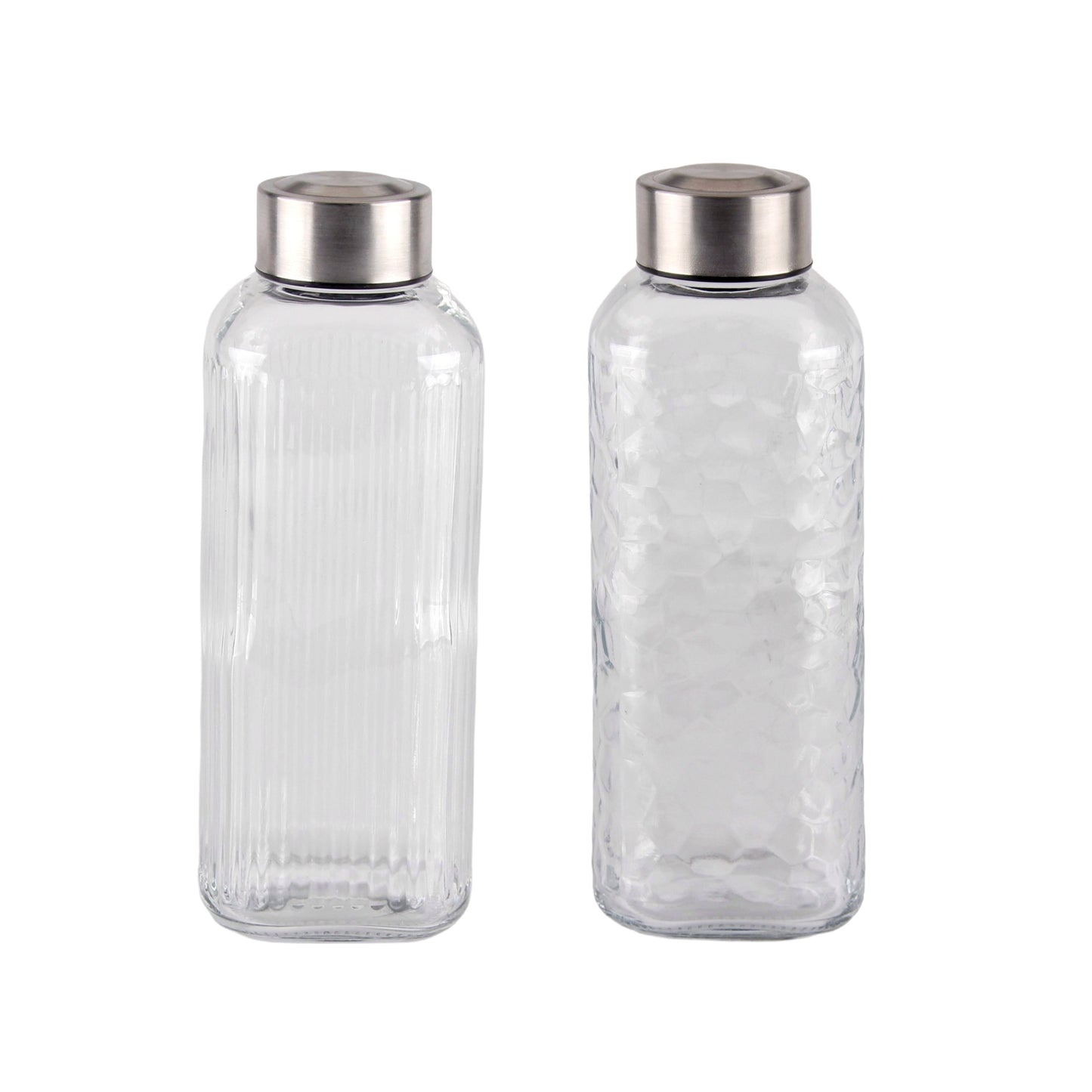 bulk 24 Glass Bottle w Metal Screw Lid 750ml Assort 8x21cm