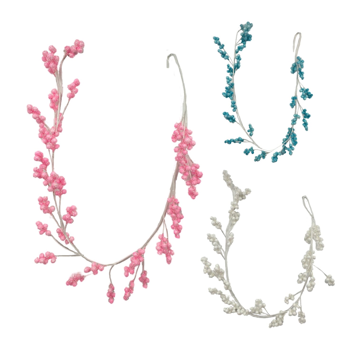 bulk 12 Candy Berry Garland 3 Assorted 10x162cm