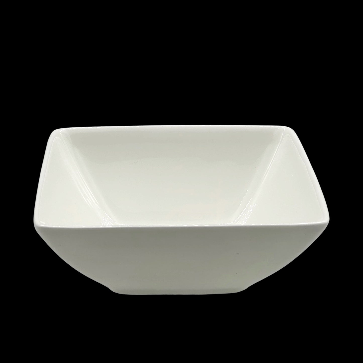 bulk 24 White Bone China Square Bowl 16x10cm