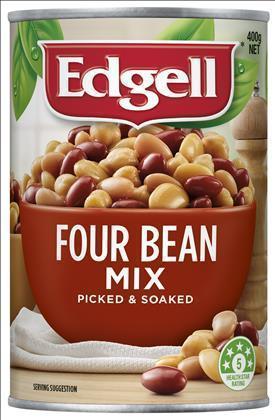 Edgell Four Bean Mix 400G Canned Beans
