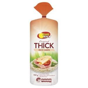 Sunrice Rice Cakes Original Thick 150G x 6