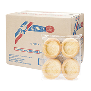 10 x Vol Au Vents 100Mm 48'S manna