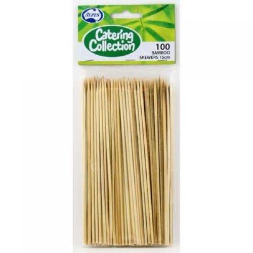 Alpen 100 Bamboo Skewers 15Cm