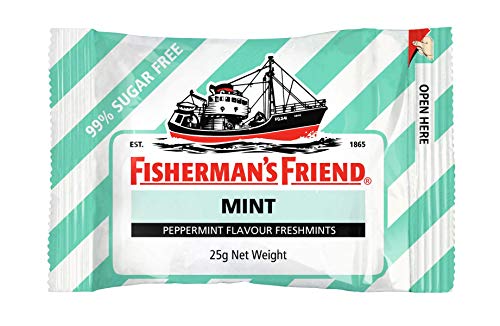 Fisherman'S Friend Peppermint Sugar Free, Peppermint Flavour Fresh Mints,, 25 G, Peppermint Sugar Free