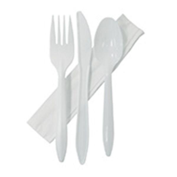 500 Pack Knife Fork Dessert Spoon & Napkin