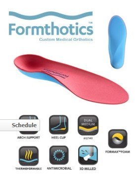 Formthotics Full Length - Dual Density BlueRed Pair Small
