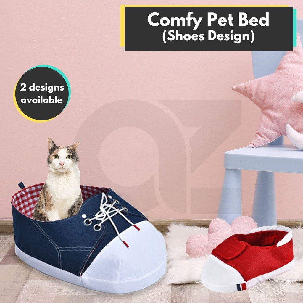 Floofi Pet Bed Shoe Shape (M Red) PT-PB-243-YMJ