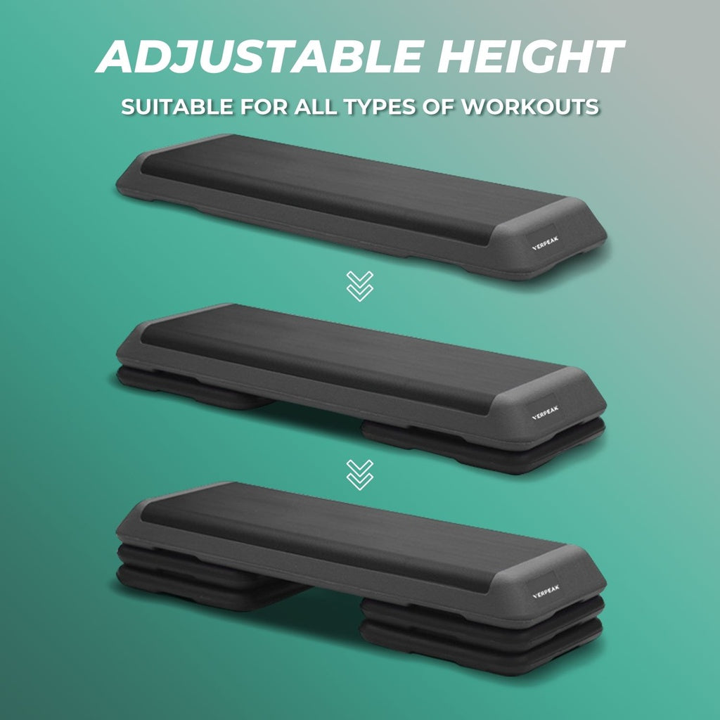 VERPEAK Aerobic Step Riser 4pcs Black VP-AS-109-AC