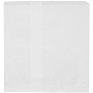 500 Paper Bags 2Sq White Flat