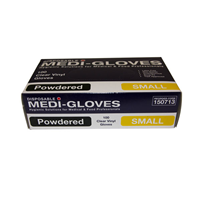 100 Gloves Vinyl Clear Small Powdered