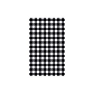200 Paper Greaseproof Gingham 19 X 31Cm Black 10Pkt/Ctn