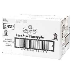 Juice Pineapple 100% Five Star 12 X 250Ml