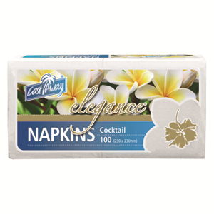 1000 Napkins Cocktail Elegance White 230 X 230Mm