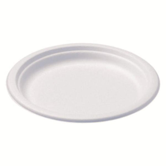 25 Plates 230Mm Round Biodegradable