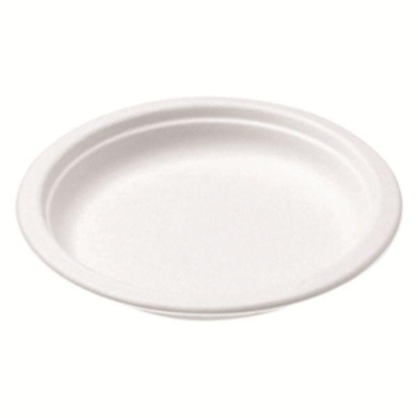 500 Castaway Plates Eco 178Mm Round Biodegradable