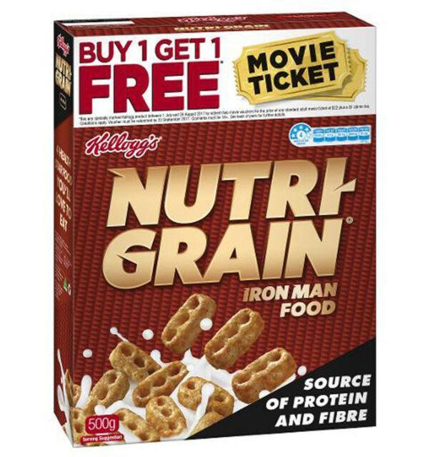 16X  Nutri-Grain 500G Gram
