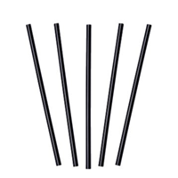Straws 5000 Plastic  Black 14Cm