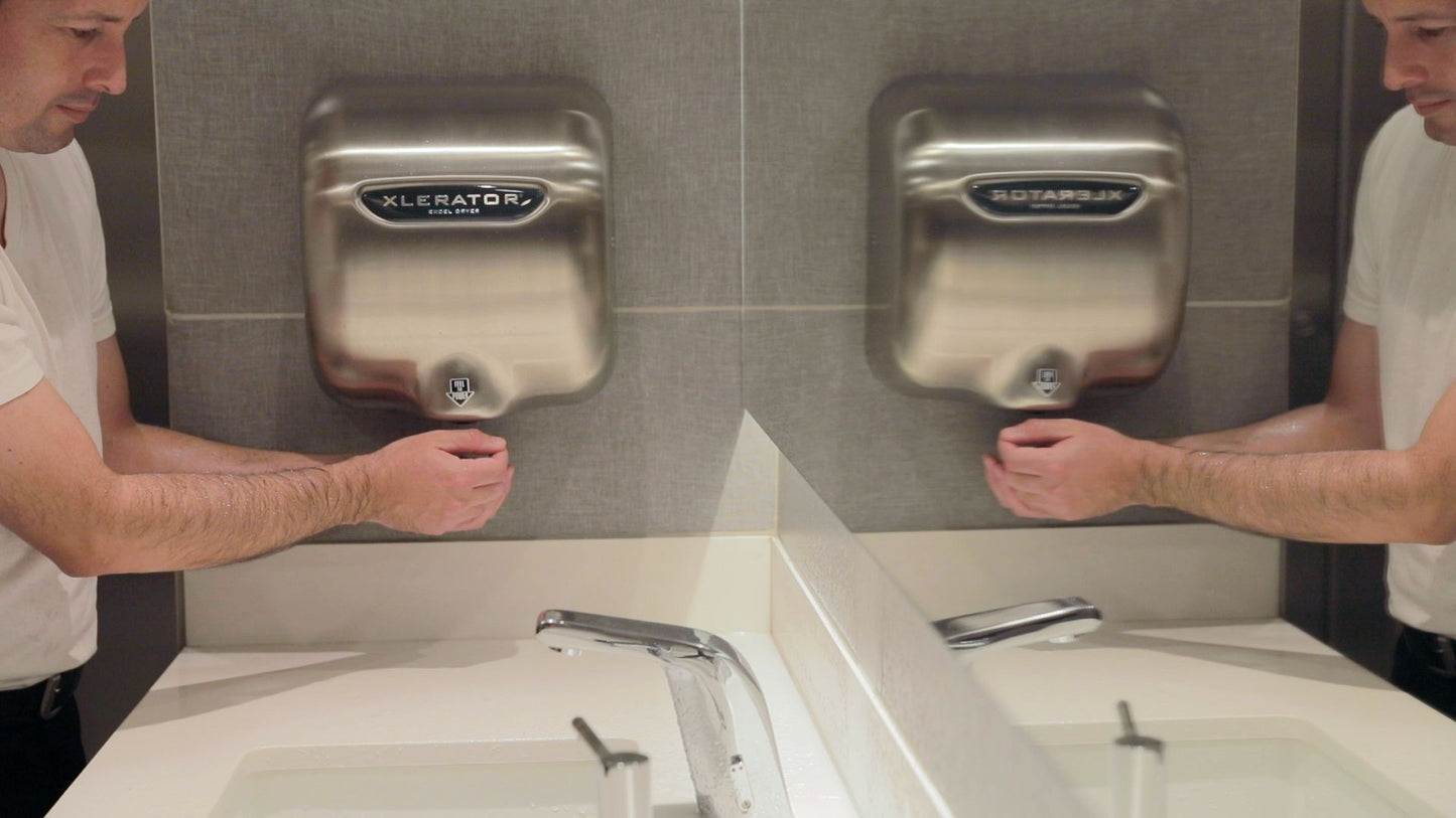 Xlerator Dryer Brushed Stainless XL-SBV Automatic High Speed Hand Dryer with Brushed Stainless Steel Cover