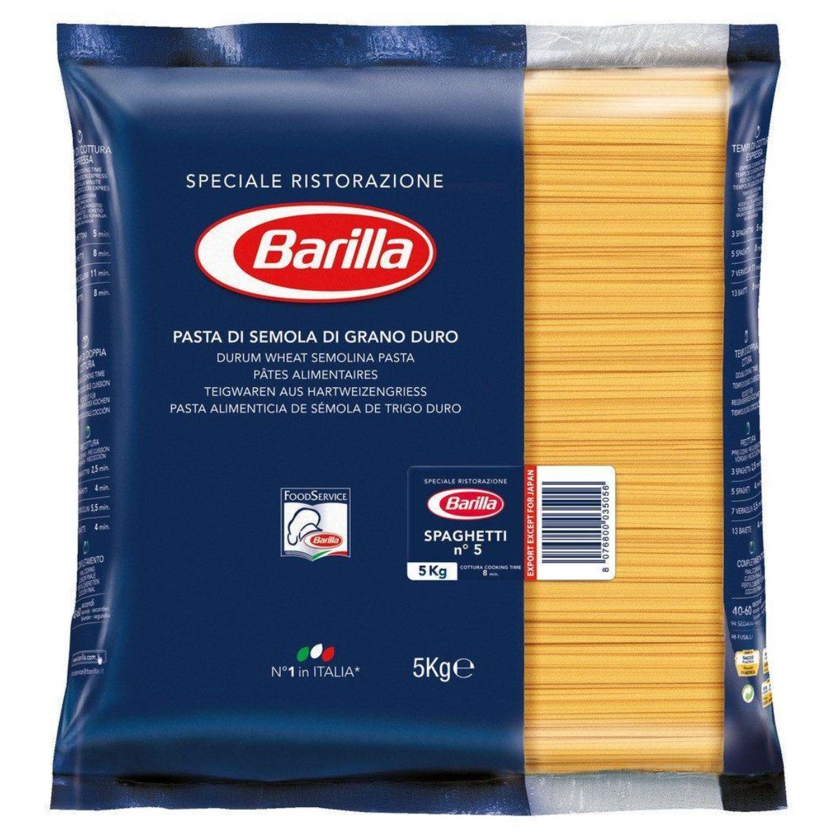 15Kg Barilla Pasta Linguine 3 X 5Kg