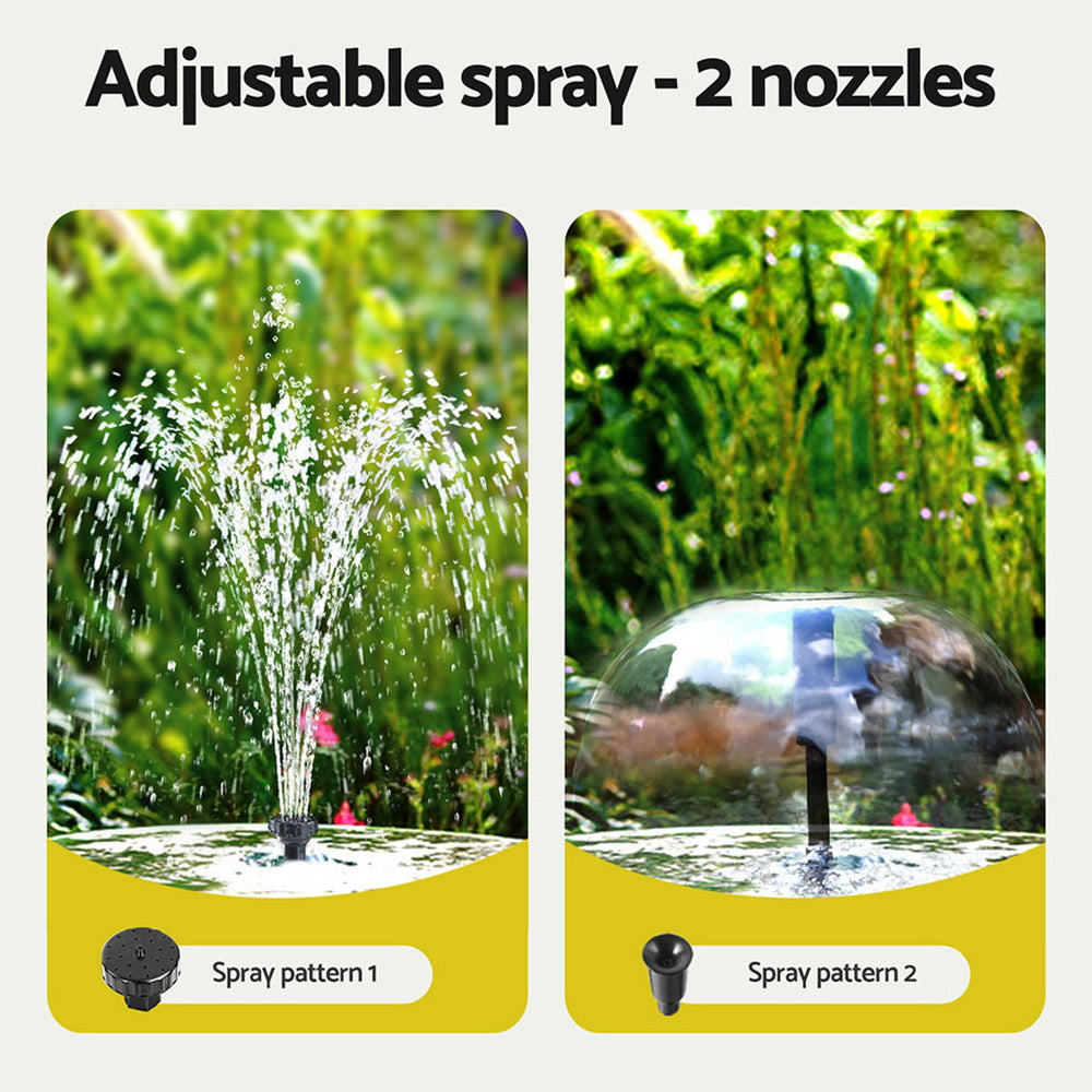 Gardeon Solar Submersible Water Pond Fountain Pump with Filter Box 6FT 1190L/H