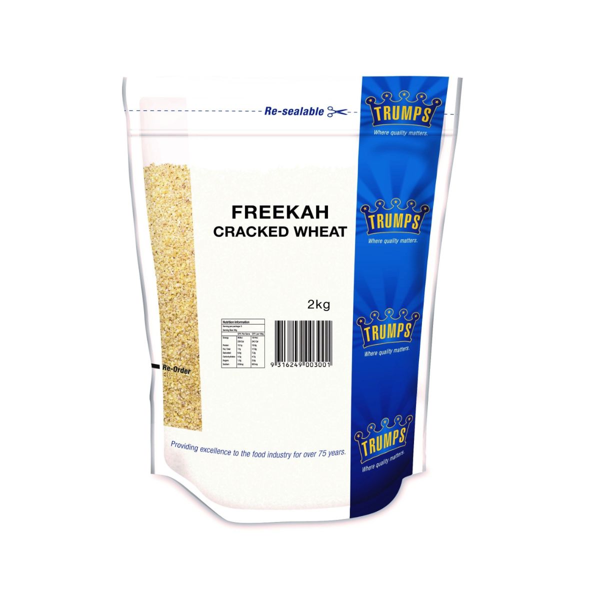 12 Kg Freekah Cracked Wheat 6 X 2 Kg Freekeh